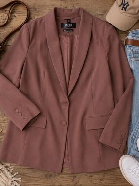 Studio by Torrid NWOT 3X Dusty Rose Mauve Tailored Blazer Plus Size